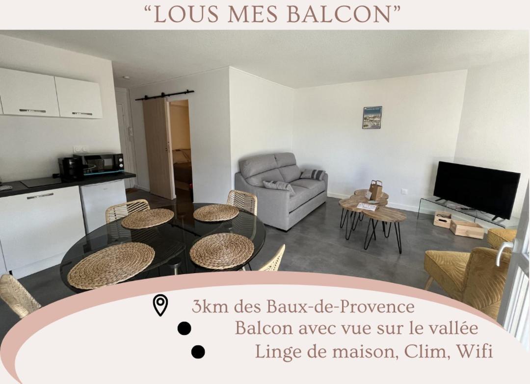 "Lou Mes" Baux-De-Provence Balcon Apartman Kültér fotó